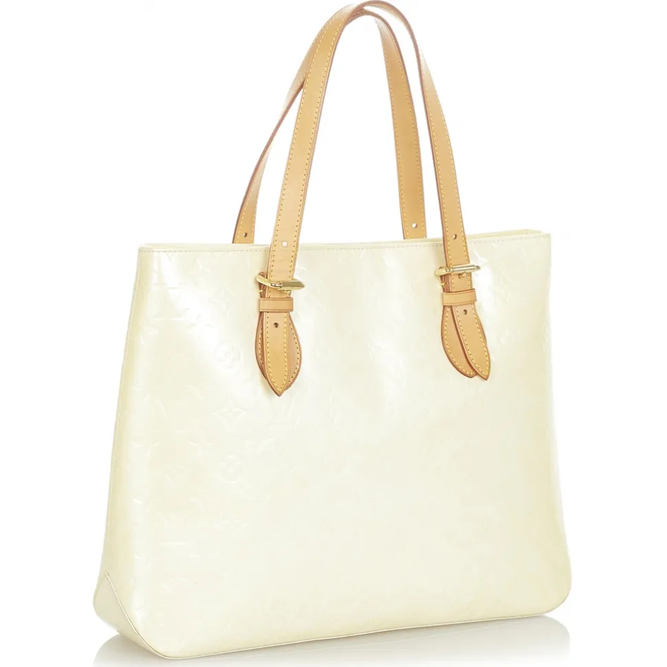 Louis Vuitton Vintage - Vernis Brentwood - White Brown - Vernis Leather Tote Bag - Luxury High Quality - Avvenice