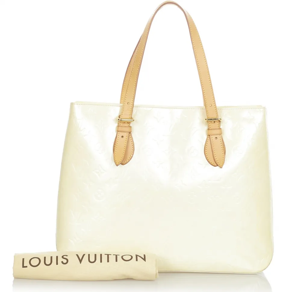 Louis Vuitton Vintage - Vernis Brentwood - White Brown - Vernis Leather Tote Bag - Luxury High Quality - Avvenice