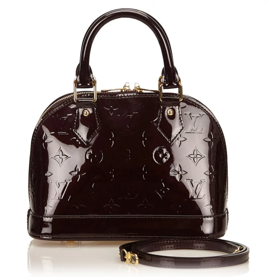 Louis Vuitton Vintage - Vernis Alma BB Handbag Bag - Black - Vernis Leather Handbag - Luxury High Quality - Avvenice
