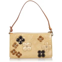 Louis Vuitton Vintage - Vernis Lexington Fleurs Pochette - Beige - Vernis Leather Handbag - Luxury High Quality - Avvenice