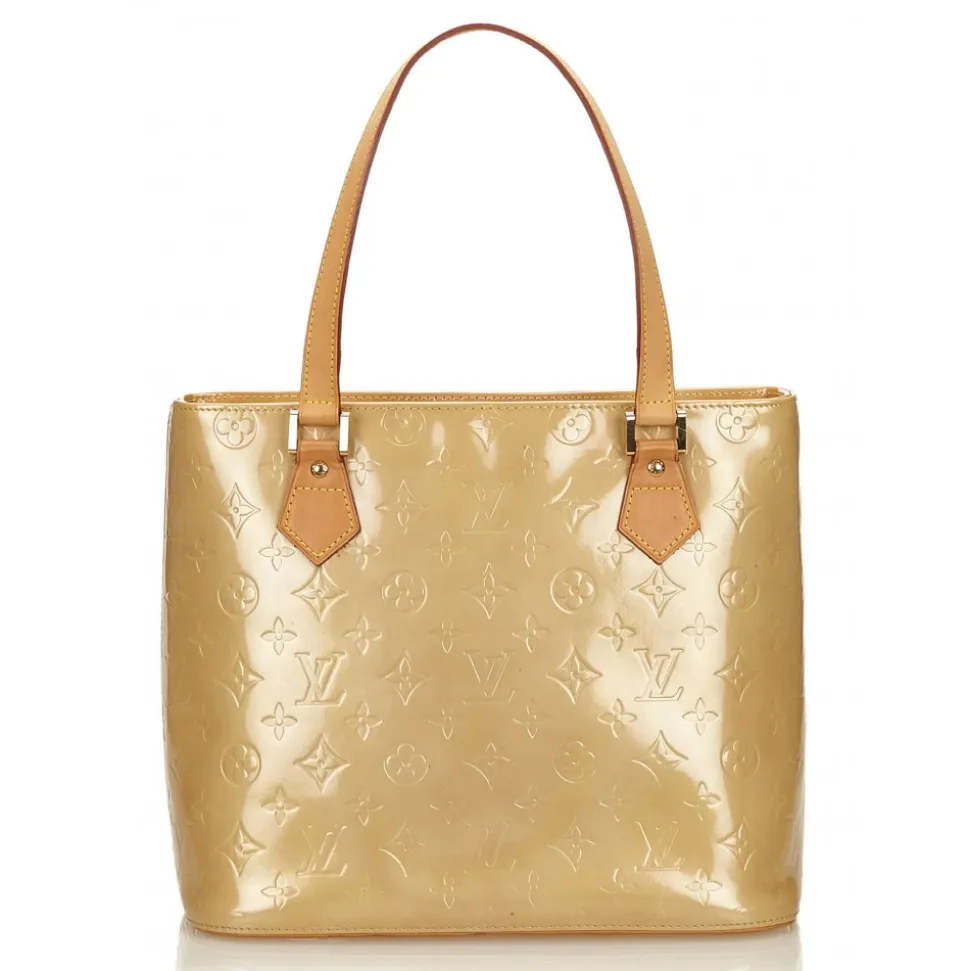 Louis Vuitton Vintage - Vernis Houston Bag - Gold Brown - Vernis Leather Handbag - Luxury High Quality - Avvenice