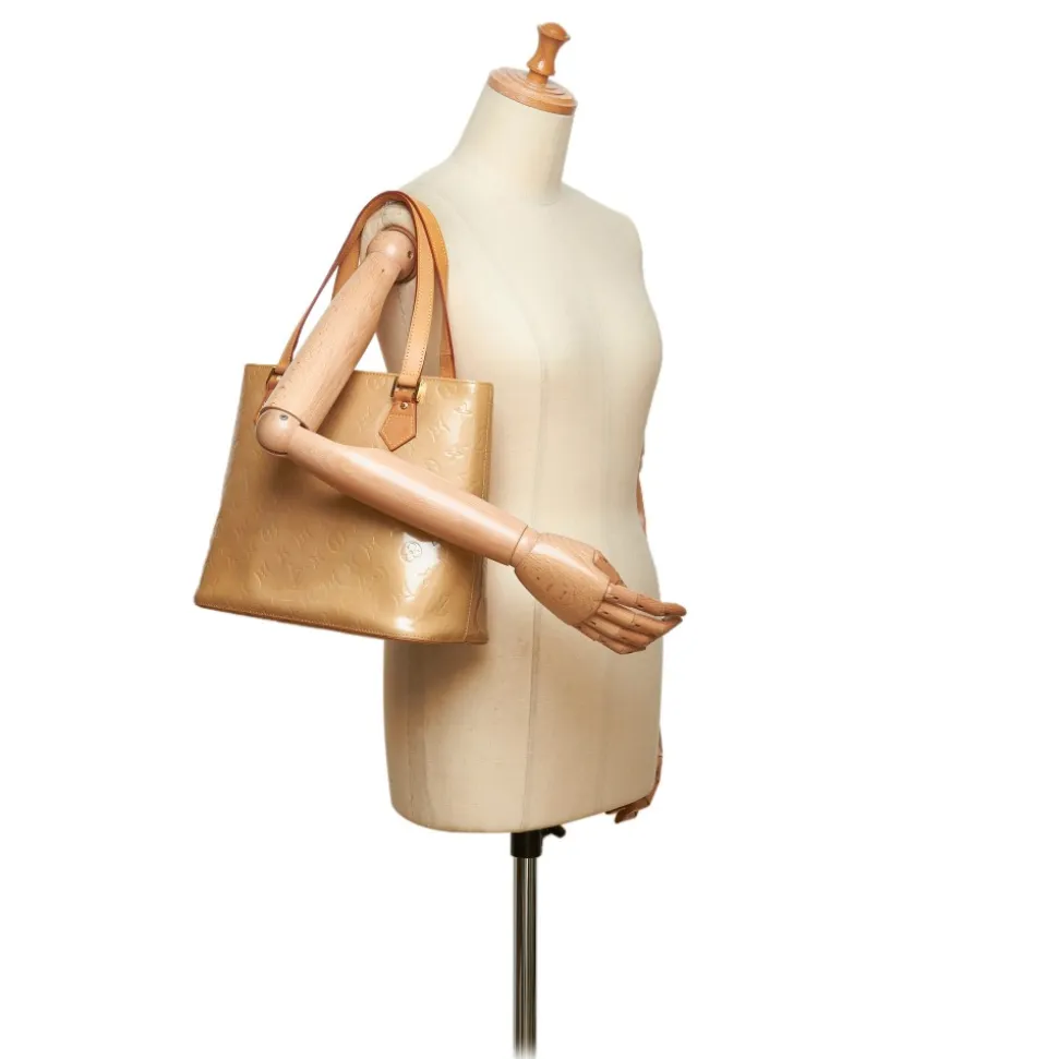 Louis Vuitton Vintage - Vernis Houston Bag - Gold Brown - Vernis Leather Handbag - Luxury High Quality - Avvenice