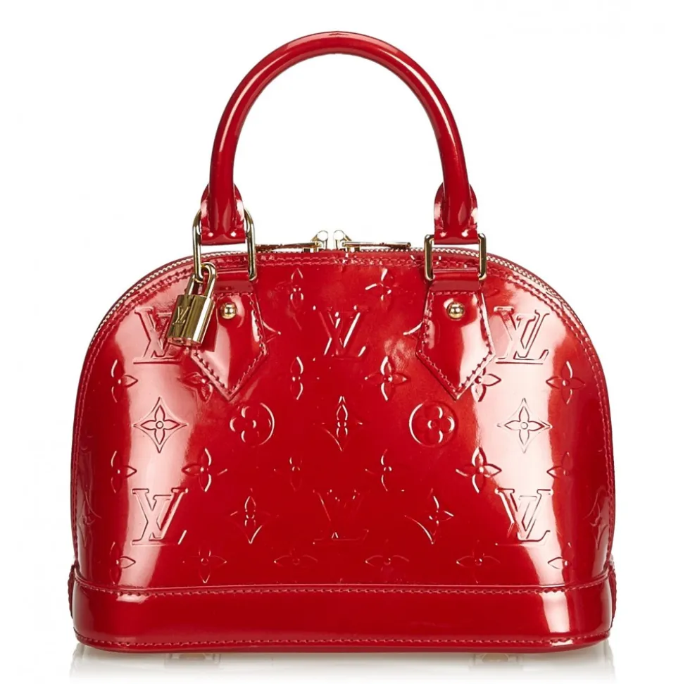 Louis Vuitton Vintage - Vernis Alma BB Handbag Bag - Red - Vernis Leather Handbag - Luxury High Quality - Avvenice