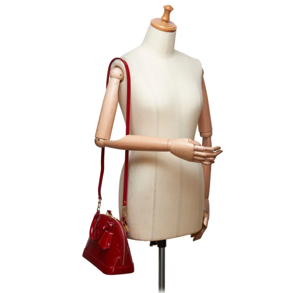 Louis Vuitton Vintage - Vernis Alma BB Handbag Bag - Red - Vernis Leather Handbag - Luxury High Quality - Avvenice