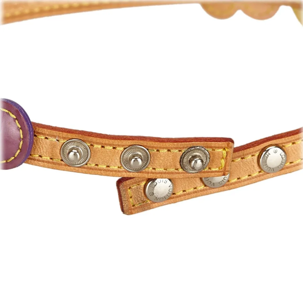 Louis Vuitton Vintage - Vernis Fleurs Double Wrap Bracelet Choker - Purple Multi - LV Bracelet Choker - Luxury High Quality - Avvenice