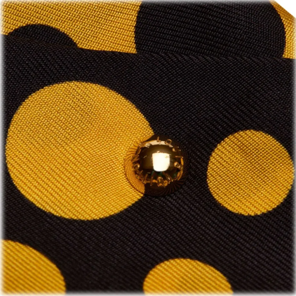 Louis Vuitton Vintage - Yayoi Kusama Printed Silk Scarf - Black Yellow - LV Silk Scarf - Luxury High Quality - Avvenice