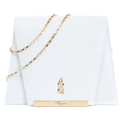 Maison Fagiano - Calf Leather - Optic White - Artisan Bag - New Evening Exclusive Collection - Luxury - Handmade in Italy - Avvenice