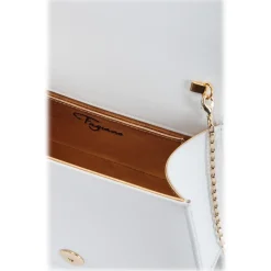 Maison Fagiano - Calf Leather - Optic White - Artisan Bag - New Evening Exclusive Collection - Luxury - Handmade in Italy - Avvenice