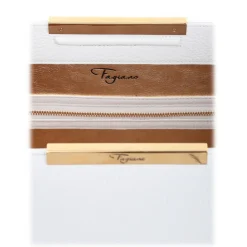 Maison Fagiano - Deerskin Leather - Optic White - Artisan Bag - New Work Exclusive Collection - Luxury - Handmade in Italy - Avvenice