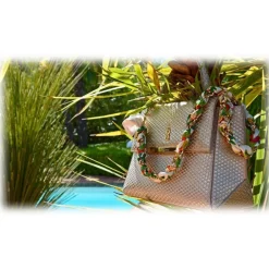 Maison Fagiano - Embossed Calf Leather - Ivory - Artisan Bag - The New City Exclusive Collection - Luxury - Handmade in Italy - Avvenice