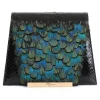 Maison Fagiano - Feathers Python - Blue Emerald - Artisan Bag - New Evening Exclusive Collection - Luxury - Handmade in Italy - Avvenice