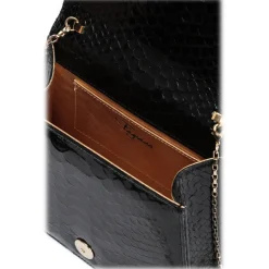 Maison Fagiano - Feathers Python - Blue Emerald - Artisan Bag - New Evening Exclusive Collection - Luxury - Handmade in Italy - Avvenice