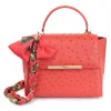 Maison Fagiano - Ostrich Leather - Coral - Artisan Bag - The New City Exclusive Collection - Luxury - Handmade in Italy - Avvenice