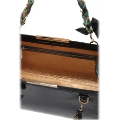 Maison Fagiano - Python Leather - Black - Artisan Bag - New Work Exclusive Collection - Luxury - Handmade in Italy - Avvenice