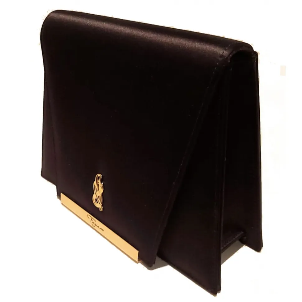 Maison Fagiano - Silk - Black - Artisan Bag - New Evening Exclusive Collection - Luxury - Handmade in Italy - Avvenice