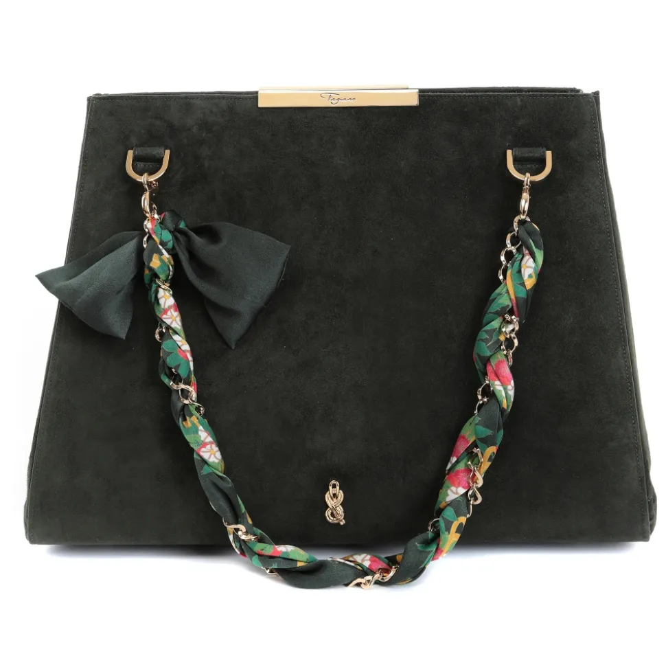 Maison Fagiano - Suede Leather - Khaki - Artisan Bag - New Work Exclusive Collection - Luxury - Handmade in Italy - Avvenice