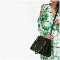 Maison Fagiano - Suede Leather - Khaki - Artisan Bag - New Work Exclusive Collection - Luxury - Handmade in Italy - Avvenice