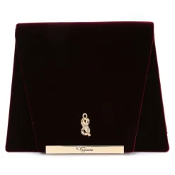 Maison Fagiano - Velvet - Bordeaux - Artisan Bag - New Evening Exclusive Collection - Luxury - Handmade in Italy - Avvenice