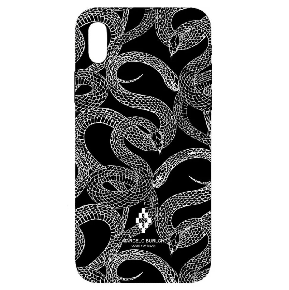 Marcelo Burlon - All Over Snake Cover - iPhone X - Apple - County of Milan - Printed Case - Avvenice