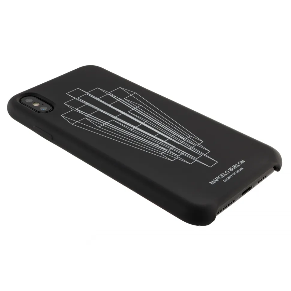 Marcelo Burlon - Black Logo Third Dimension RSD Cover - iPhone 11 Pro - Apple - County of Milan - Printed Case - Avvenice