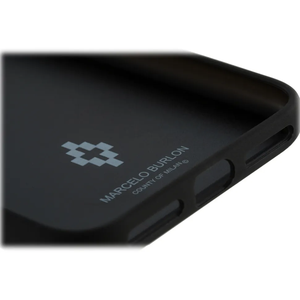Marcelo Burlon - Black Logo Third Dimension RSD Cover - iPhone 11 - Apple - County of Milan - Printed Case - Avvenice