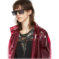 Marcelo Burlon - Black Square Linda Farrow Edition Cut-Out Sunglasses - County of Milan - Marcelo Burlon Eyewear - Avvenice