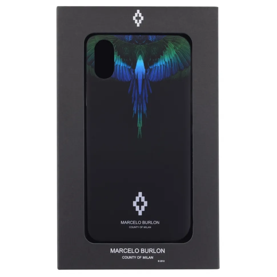 Marcelo Burlon - Blue Wings Cover - iPhone XR - Apple - County of Milan - Printed Case - Avvenice