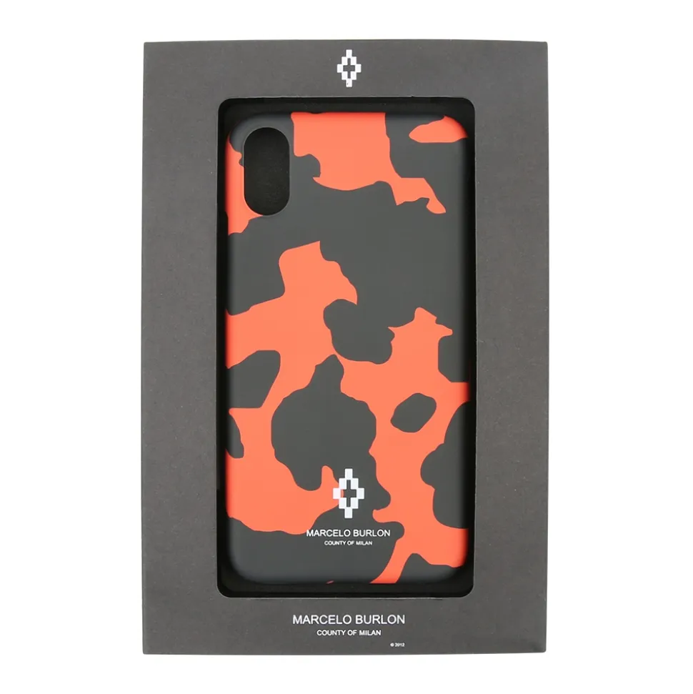 Marcelo Burlon - Camouflage Orange Cover - iPhone 11 Pro Max - Apple - County of Milan - Printed Case - Avvenice