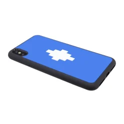 Marcelo Burlon - 3D Cross Blue Cover - iPhone XS Max - Apple - County of Milan - Printed Case - Avvenice