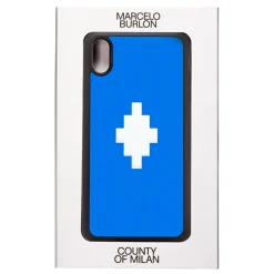 Marcelo Burlon - 3D Cross Blue Cover - iPhone XS Max - Apple - County of Milan - Printed Case - Avvenice
