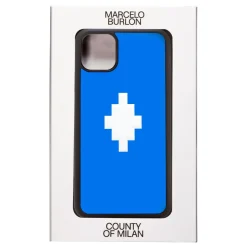Marcelo Burlon - 3D Cross Blue Cover - iPhone 11 Pro Max - Apple - County of Milan - Printed Case - Avvenice