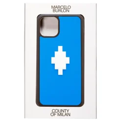 Marcelo Burlon - 3D Cross Blue Cover - iPhone 11 - Apple - County of Milan - Printed Case - Avvenice