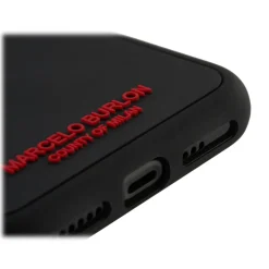 Marcelo Burlon - 3D Cross Red Cover - iPhone 11 Pro Max - Apple - County of Milan - Printed Case - Avvenice