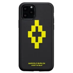 Marcelo Burlon - 3D Cross Yellow Cover - iPhone 11 - Apple - County of Milan - Printed Case - Avvenice