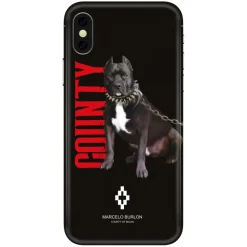 Marcelo Burlon - Dog Black Cover - iPhone X Max - Apple - County of Milan - Printed Case - Avvenice