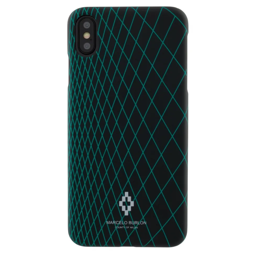 Marcelo Burlon - Grid Cover - iPhone 11 Pro Max - Apple - County of Milan - Printed Case - Avvenice
