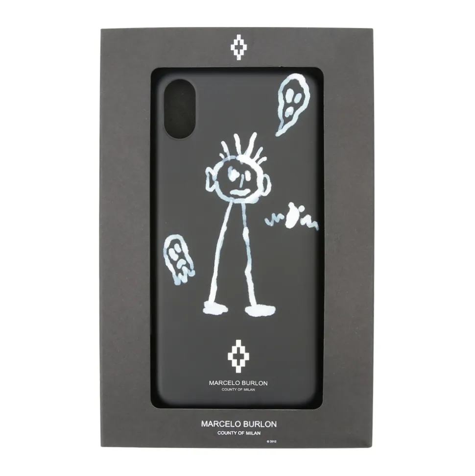 Marcelo Burlon - Kid Sketch Cover - iPhone X / XS - Apple - County of Milan - Printed Case - Avvenice
