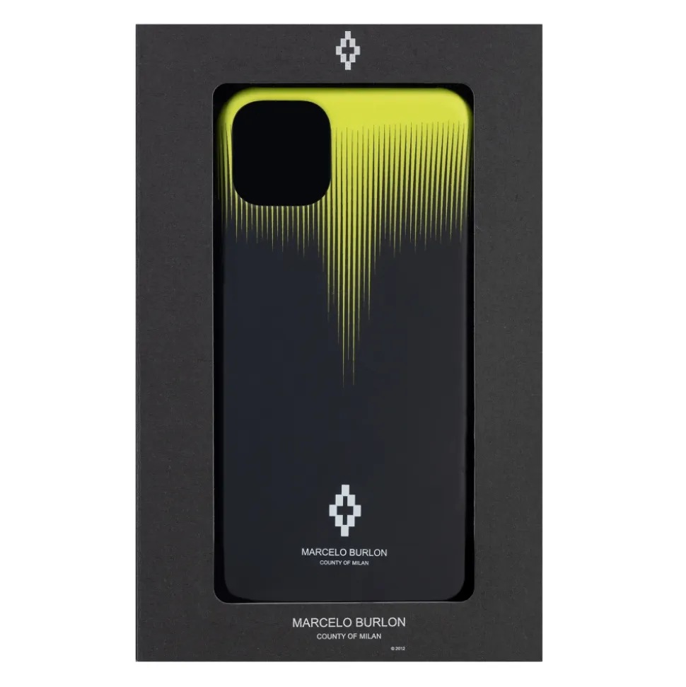 Marcelo Burlon - Sharp Fall Wings Yellow Cover - iPhone 11 Pro - Apple - County of Milan - Printed Case - Avvenice