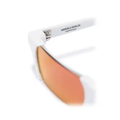 Marcelo Burlon - White Linda Farrow Edition Cut-Out Sunglasses - County of Milan - Marcelo Burlon Eyewear - Avvenice