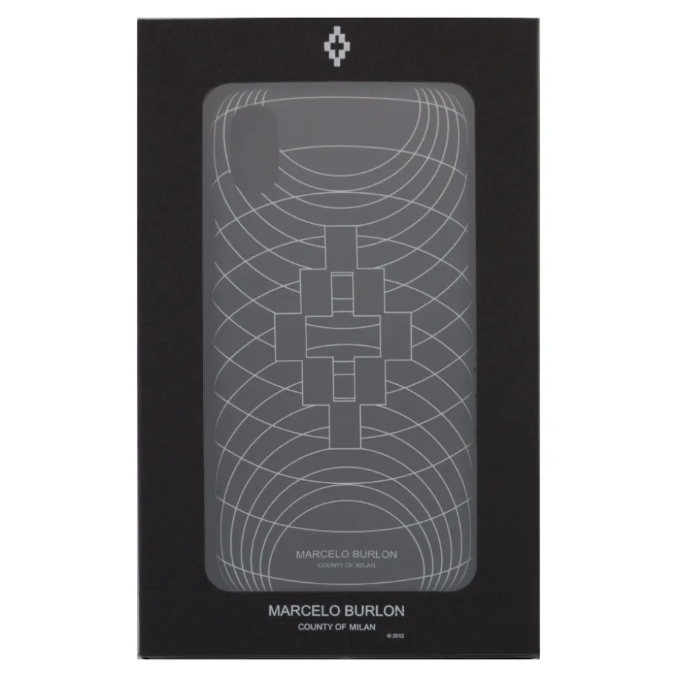 Marcelo Burlon - Wire Frame Black Cover - iPhone 11 - Apple - County of Milan - Printed Case - Avvenice
