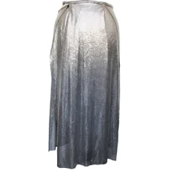 Margaux Avila - Birkin Skirt - Silver - Skirt - Made in Italy - Luxury Exclusive Collection - Avvenice