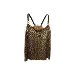 Margaux Avila - Kate Top - Gold Black - Shirt - Made in Italy - Luxury Exclusive Collection - Avvenice
