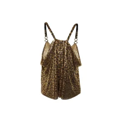 Margaux Avila - Kate Top - Gold Black - Shirt - Made in Italy - Luxury Exclusive Collection - Avvenice