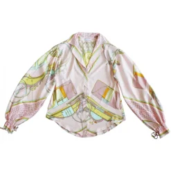 Margaux Avila - Sleeve Shirt - Pink - Shirt - Made in Italy - Luxury Exclusive Collection - Avvenice