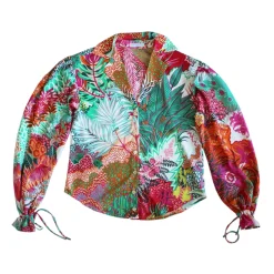Margaux Avila - Sleeve Shirt - Multi Color - Shirt - Made in Italy - Luxury Exclusive Collection - Avvenice