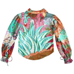 Margaux Avila - Sleeve Shirt - Multi Color - Shirt - Made in Italy - Luxury Exclusive Collection - Avvenice