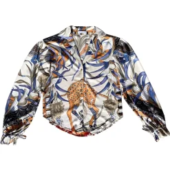 Margaux Avila - Sleeve Shirt - Creme - Shirt - Made in Italy - Luxury Exclusive Collection - Avvenice