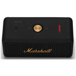 Marshall - Emberton - Black & Brass - Portable Bluetooth Speaker - Iconic Classic Premium High Quality Speaker - Avvenice