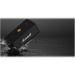 Marshall - Emberton - Black & Brass - Portable Bluetooth Speaker - Iconic Classic Premium High Quality Speaker - Avvenice