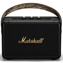 Marshall - Kilburn II - Black & Brass - Portable Bluetooth Speaker - Iconic Classic Premium High Quality Speaker - Avvenice